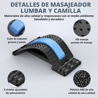 Masajeador lumbar y camilla-PureFlex