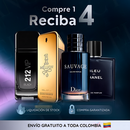 KIT 4 PERFUMES - LIQUIDACIÓN DE STOCK